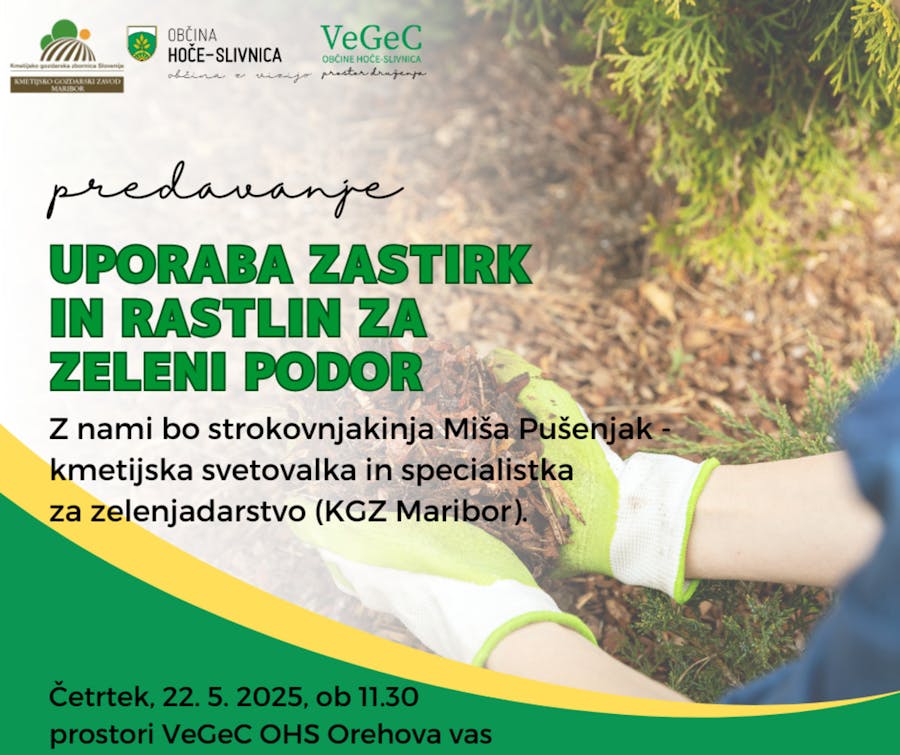 Uporaba zastirk in rastlin za zeleni podor - delavnica z Mišo Pušenjak